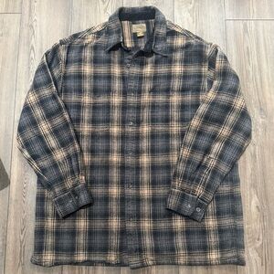 Vintage St. John’s Bay Plaid Heavyweight Flannel Shirt – XL Tall